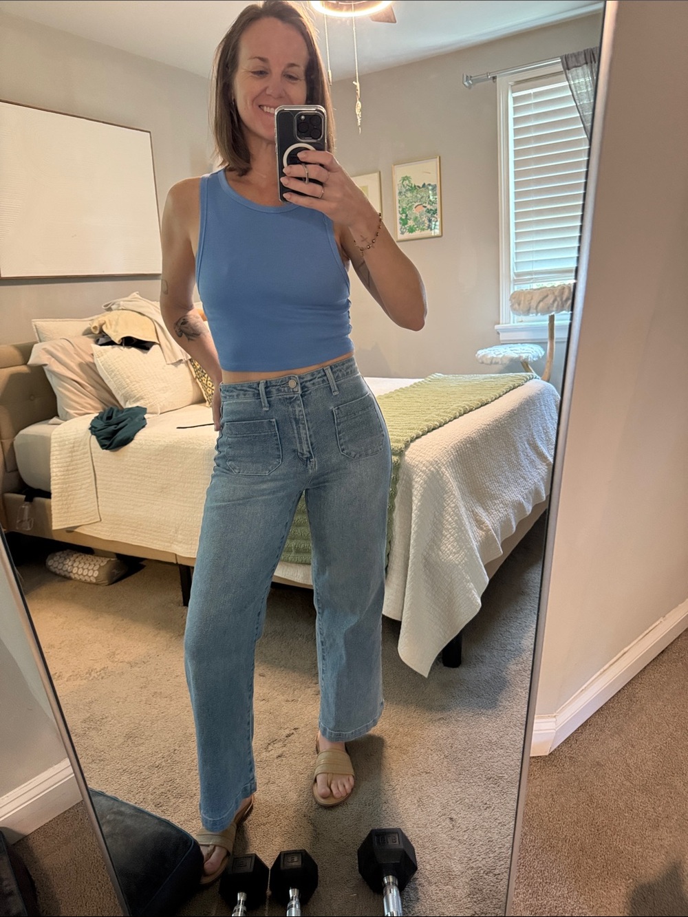 Zara Ribbed Crop Tank Top - Picture 2 of 6